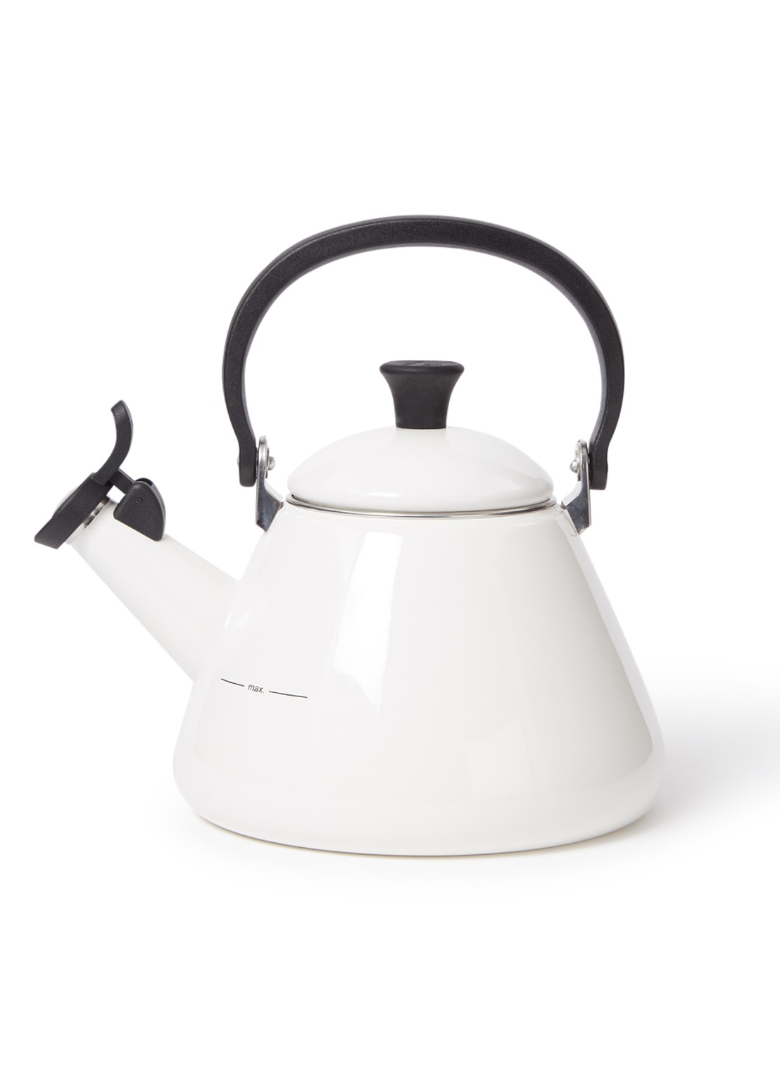 Le Creuset Kone fluitketel 1,6 liter - voorkant white / wit