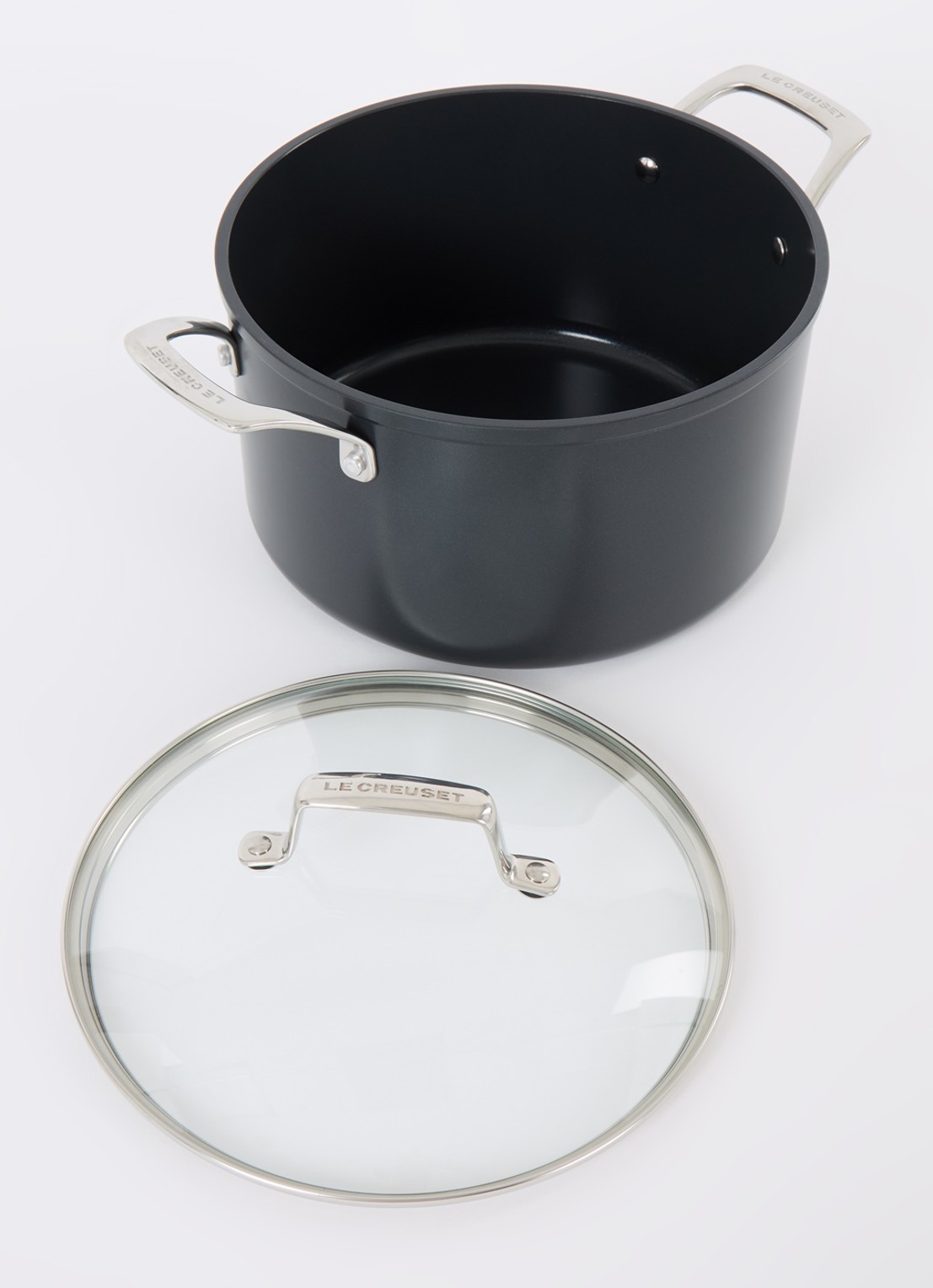 Le Creuset Kookpan Ø24 cm - voorkant 2 zwart