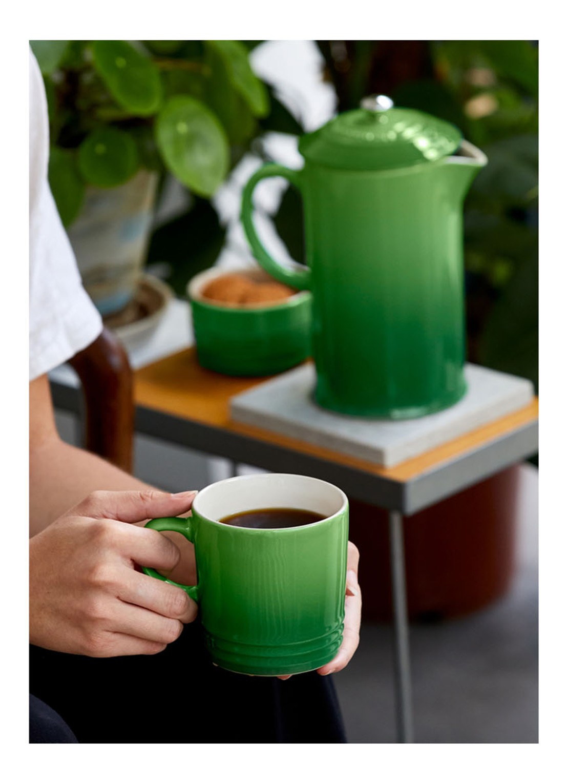 Le Creuset Kopje 20 cl - voorkant 2 bamboo / groen