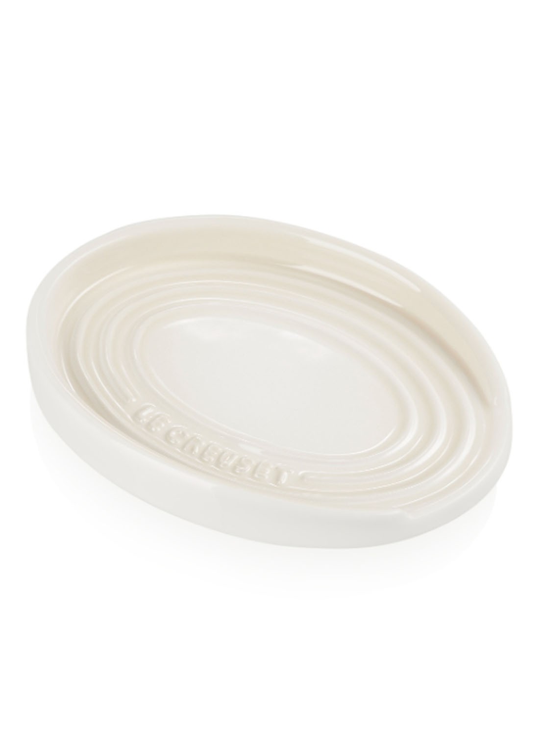 Le Creuset Lepelhouder 15 cm - voorkant 2 meringue / beige
