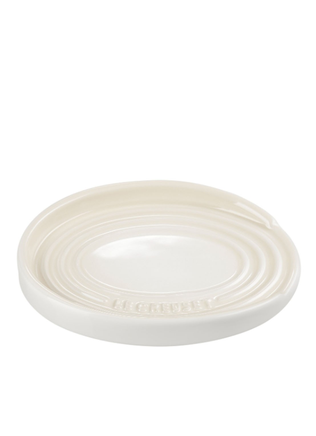 Le Creuset Lepelhouder 15 cm - voorkant 3 meringue / beige