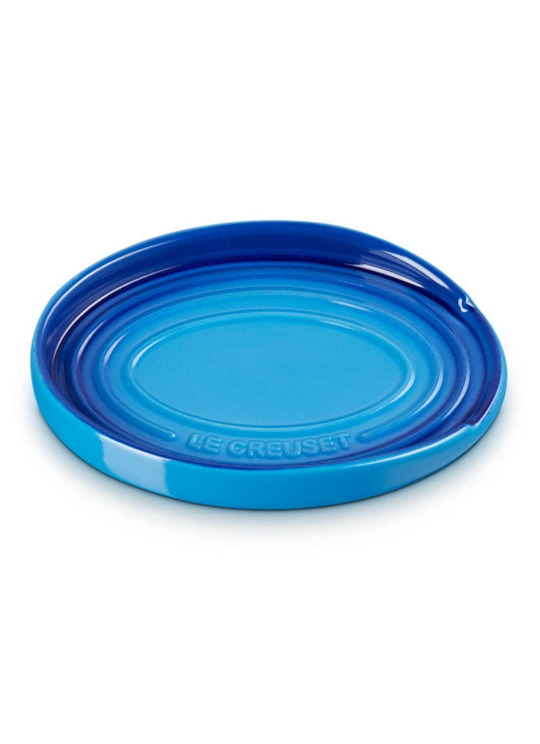 Le Creuset Lepelhouder 16 cm  - voorkant 3 azure / blauw