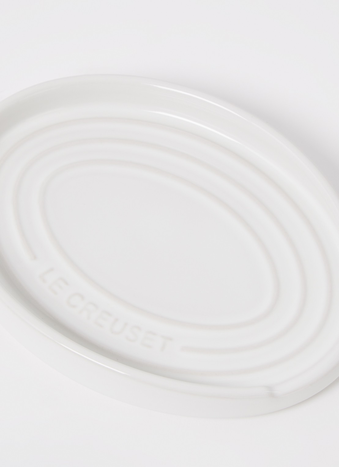Le Creuset Lepelhouder 16 cm - voorkant 2 white / wit