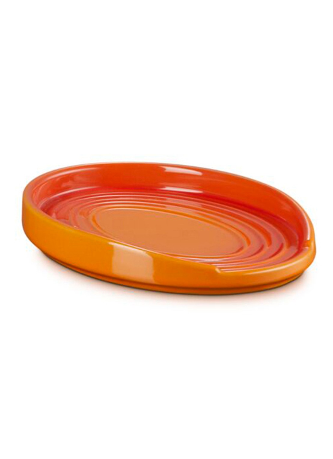 Le Creuset Lepelhouder 16 cm - voorkant 6 oranjerood