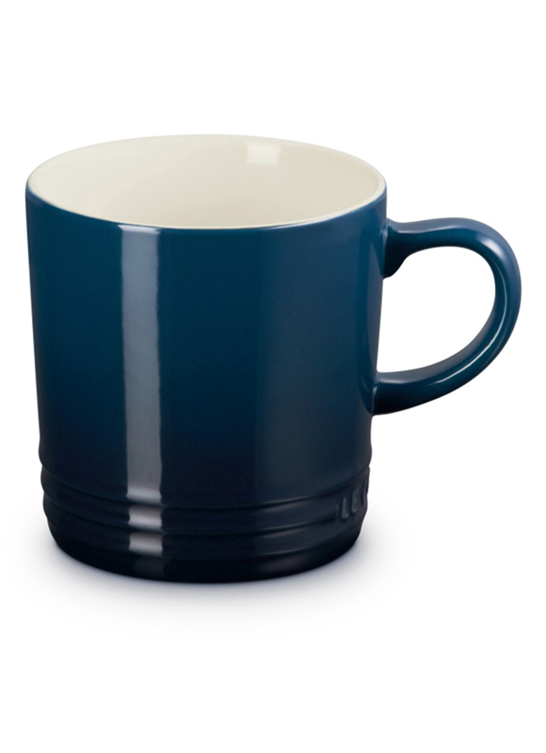 Le Creuset Les Forgées anti-spatdeksel 20 tot 24 cm  - voorkant donkerblauw