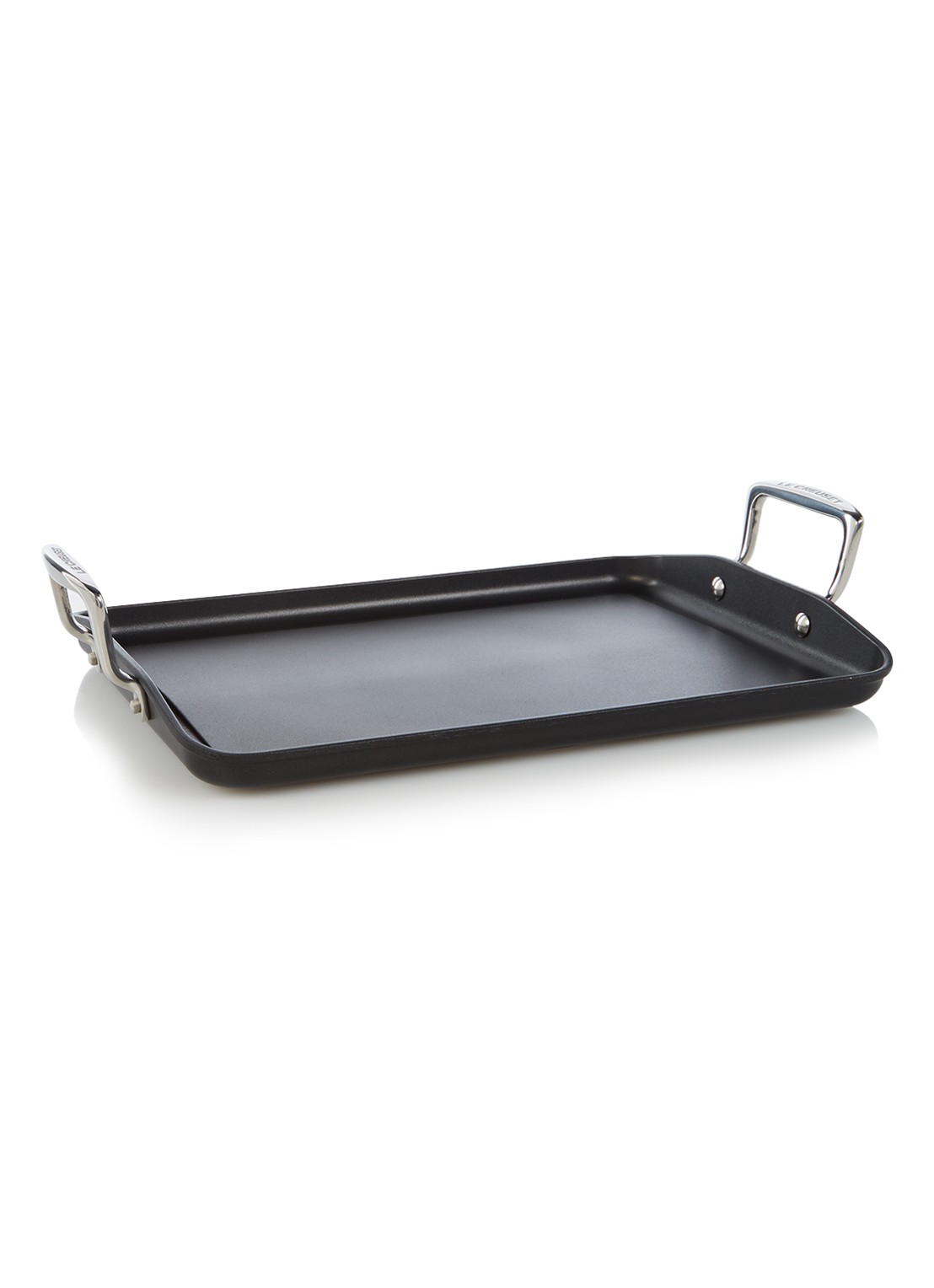 Le Creuset Les Forgées bakplaat 34 x 25 cm - voorkant zwart