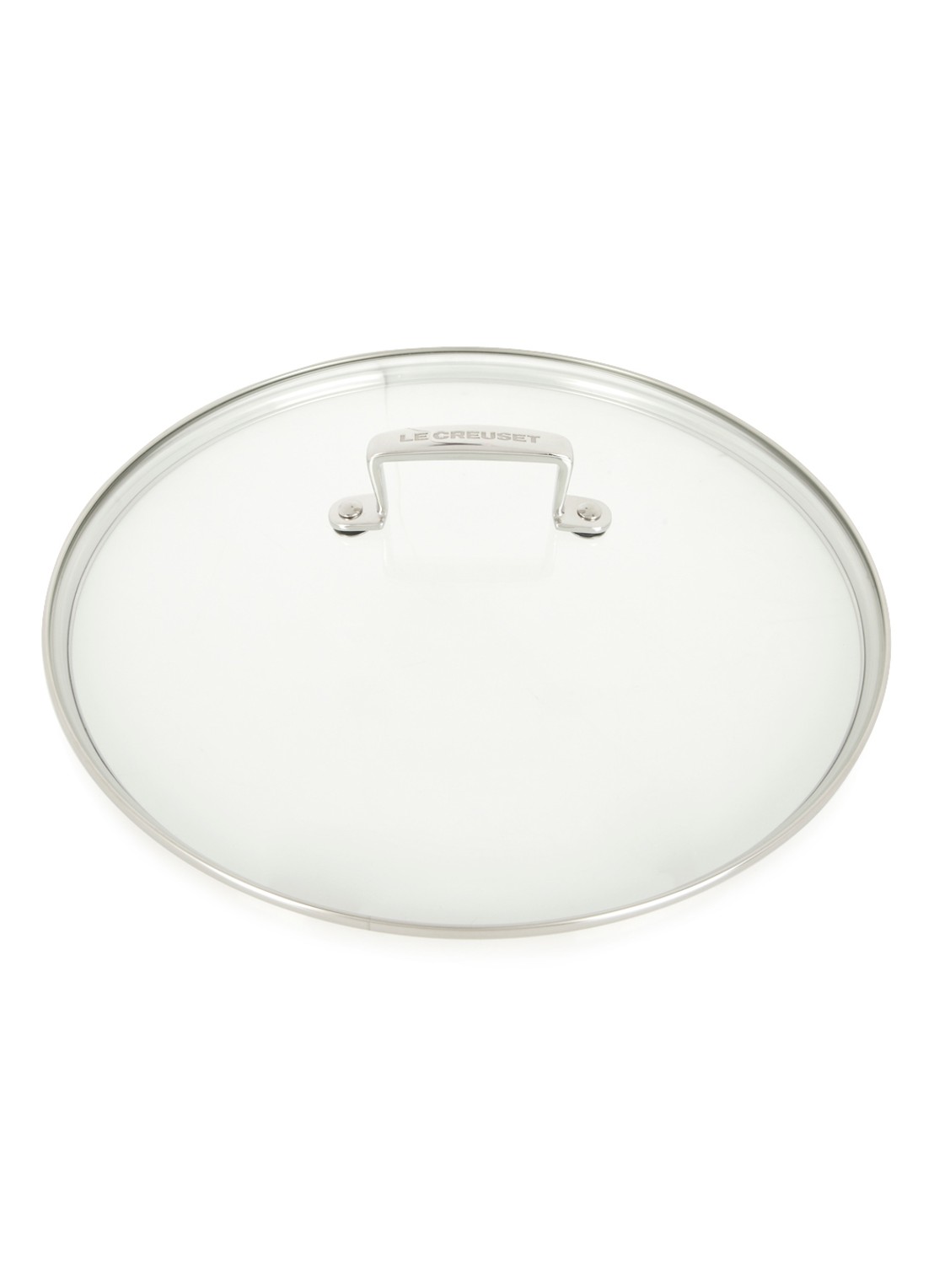 Le Creuset Les Forgées deksel 30 cm - voorkant transparant