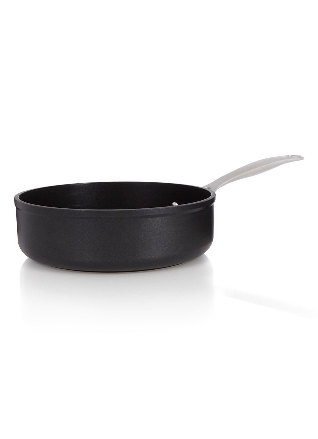 Le Creuset Les Forgées hapjespan Ø24 cm - voorkant zwart