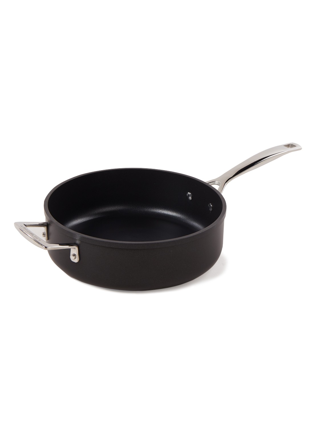 Le Creuset Les Forgées hapjespan Ø26 cm - voorkant zwart