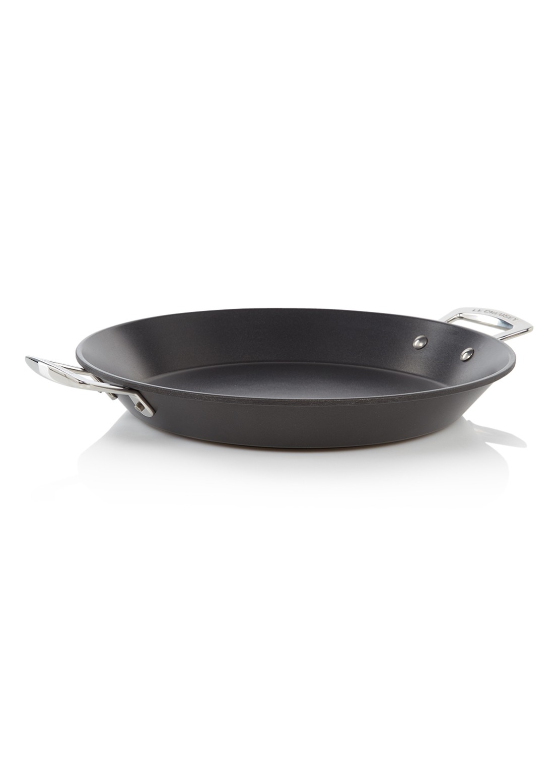 Le Creuset Les Forgées paellapan Ø32 cm - voorkant zwart