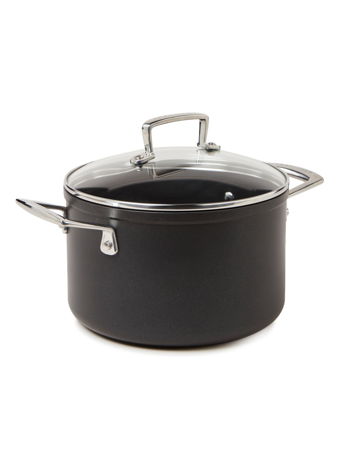Le Creuset Les Forgées Pro kookpan Ø20 cm - voorkant zwart