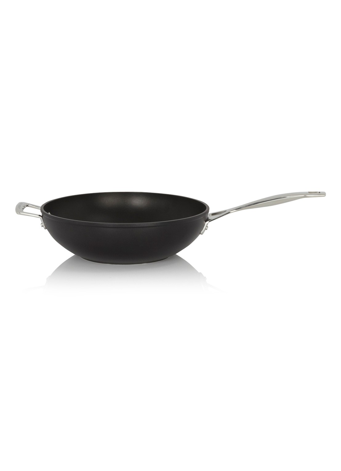 Le Creuset Les Forgées wokpan Ø30 cm - voorkant 2 zwart