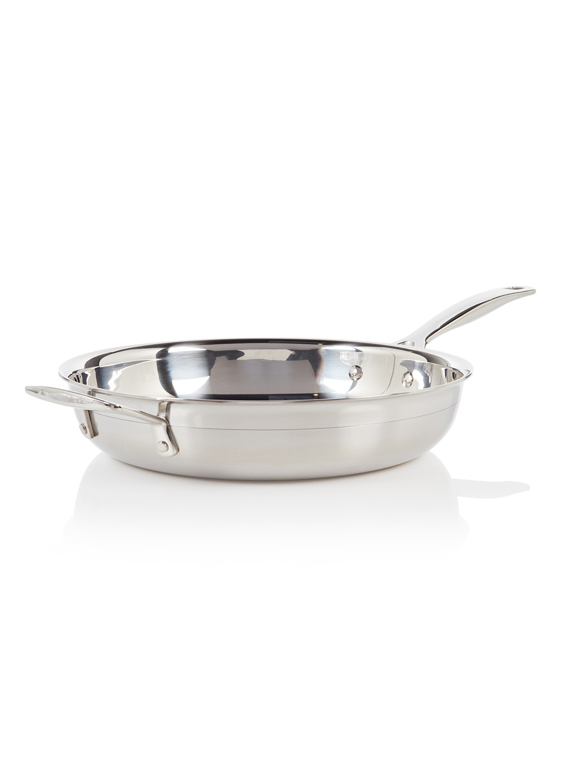 Le Creuset Magnetik koekenpan Ø28 cm - voorkant zilver