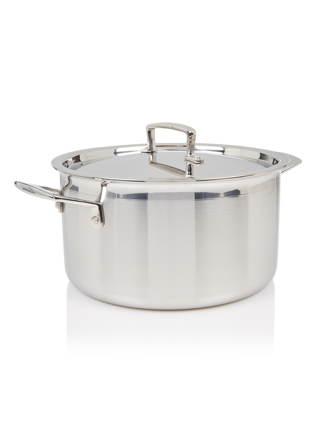 Le Creuset Magnetik kookpan Ø24 cm - voorkant zilver