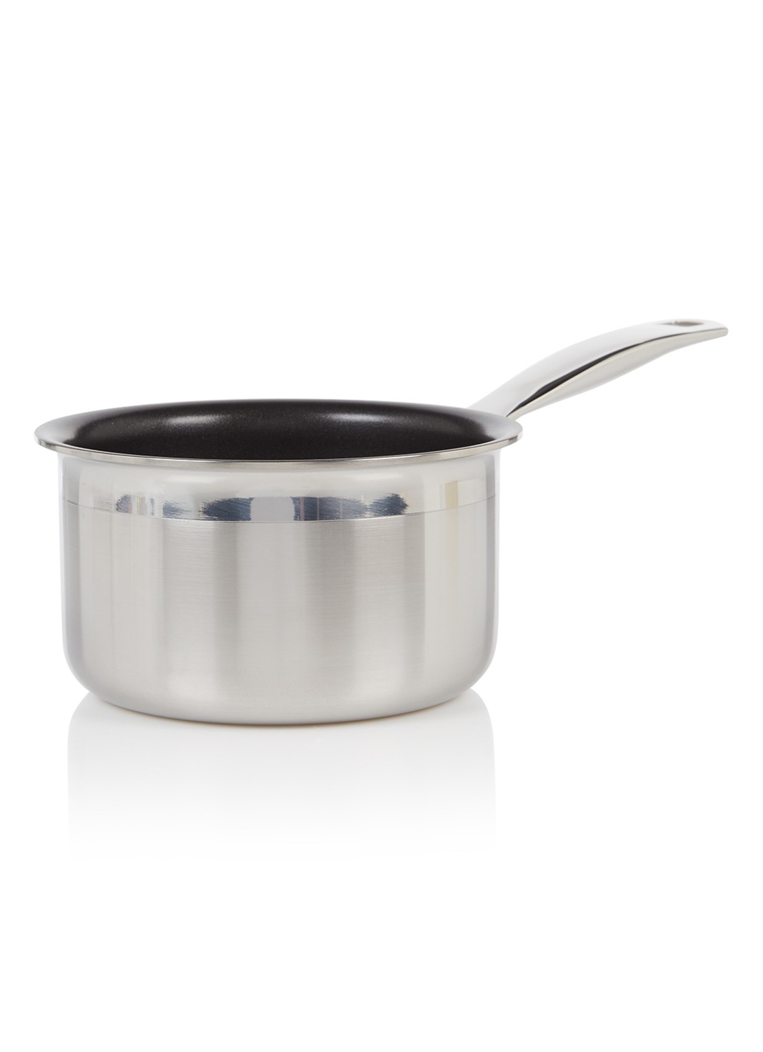 Le Creuset Magnetik melkpan Ø14 cm - voorkant zilver