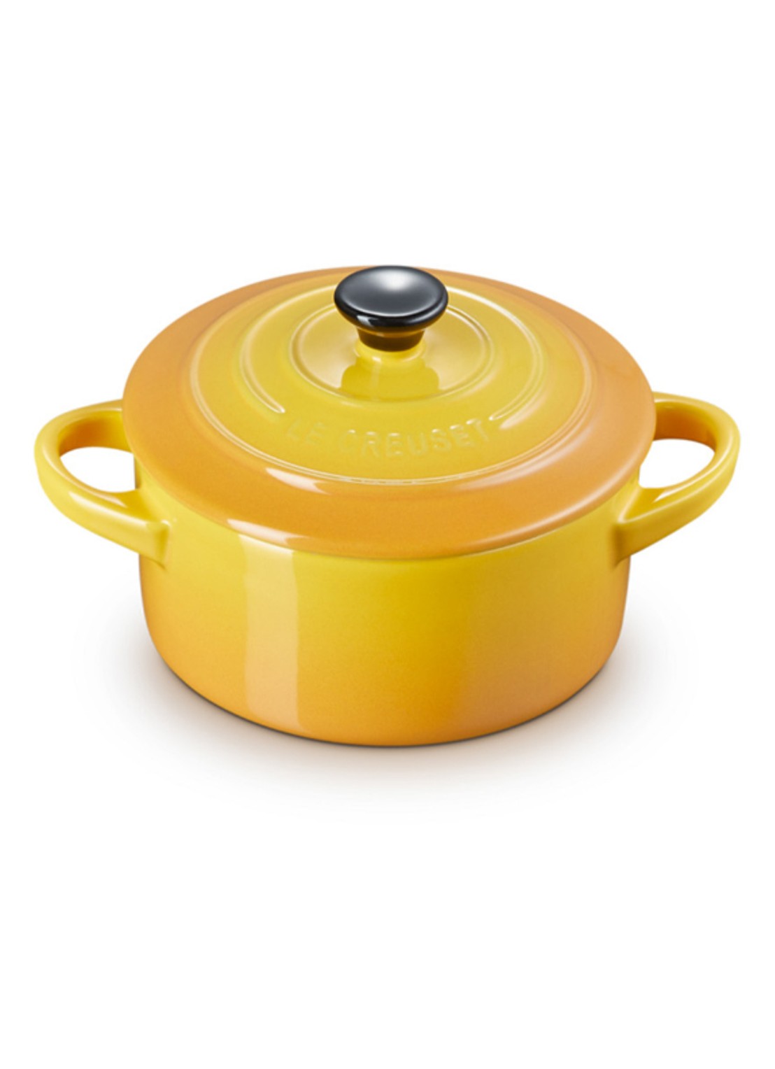 Le Creuset Mini-Braadpan 10 cm  - detail nectar / oranje