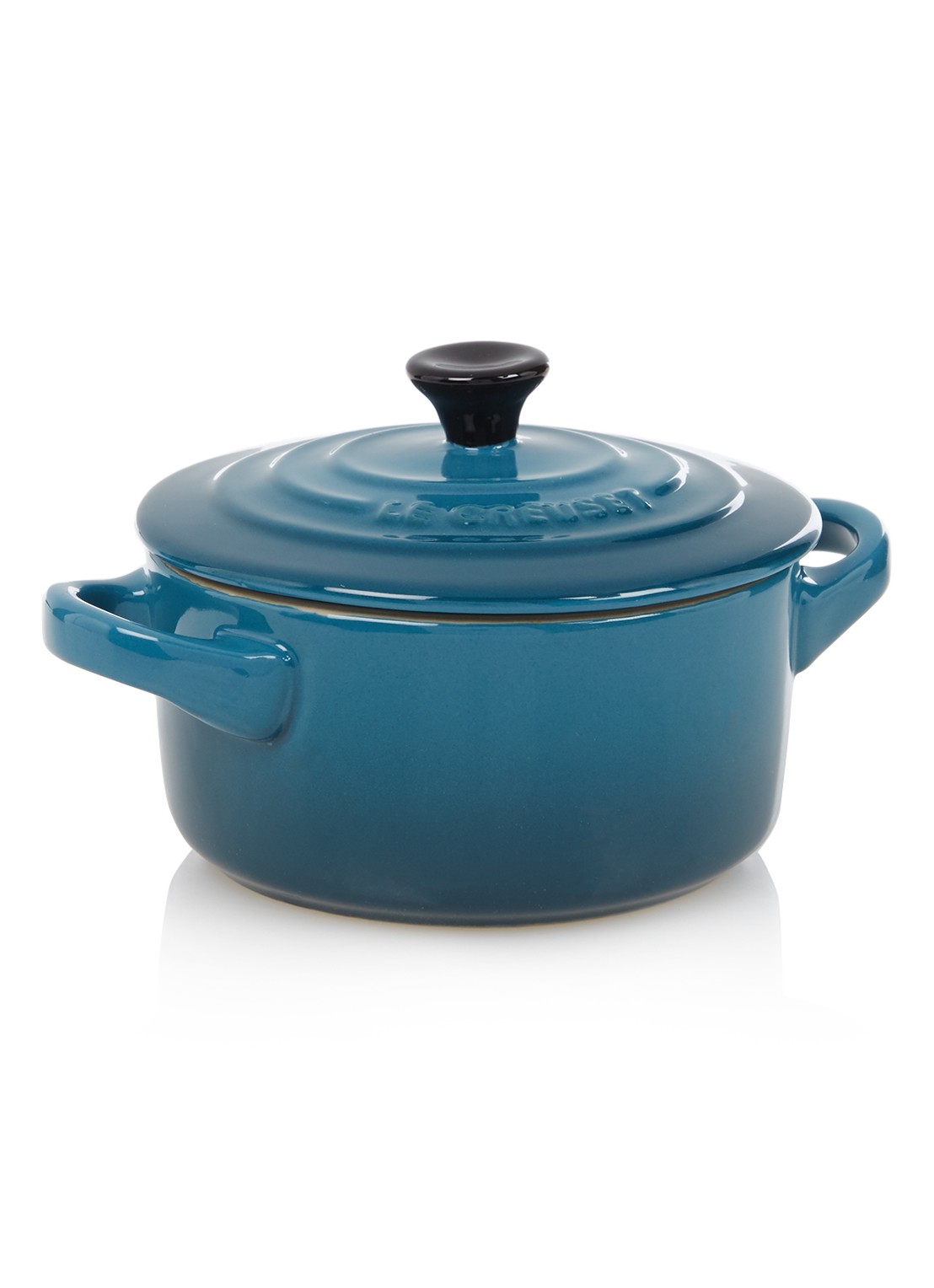 Le Creuset Mini cocotte Ø10 cm - voorkant deep teal / blauw