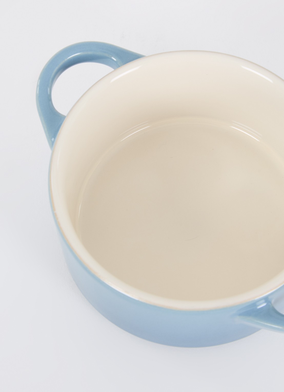 Le Creuset Mini Cocotte Ø10 cm - detail chambray / blauw