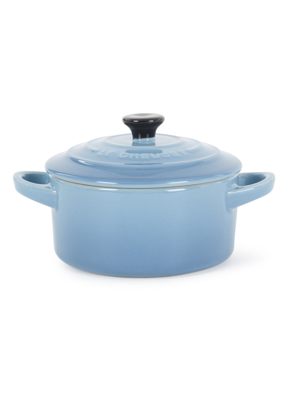 Le Creuset Mini Cocotte Ø10 cm - voorkant 2 chambray / blauw