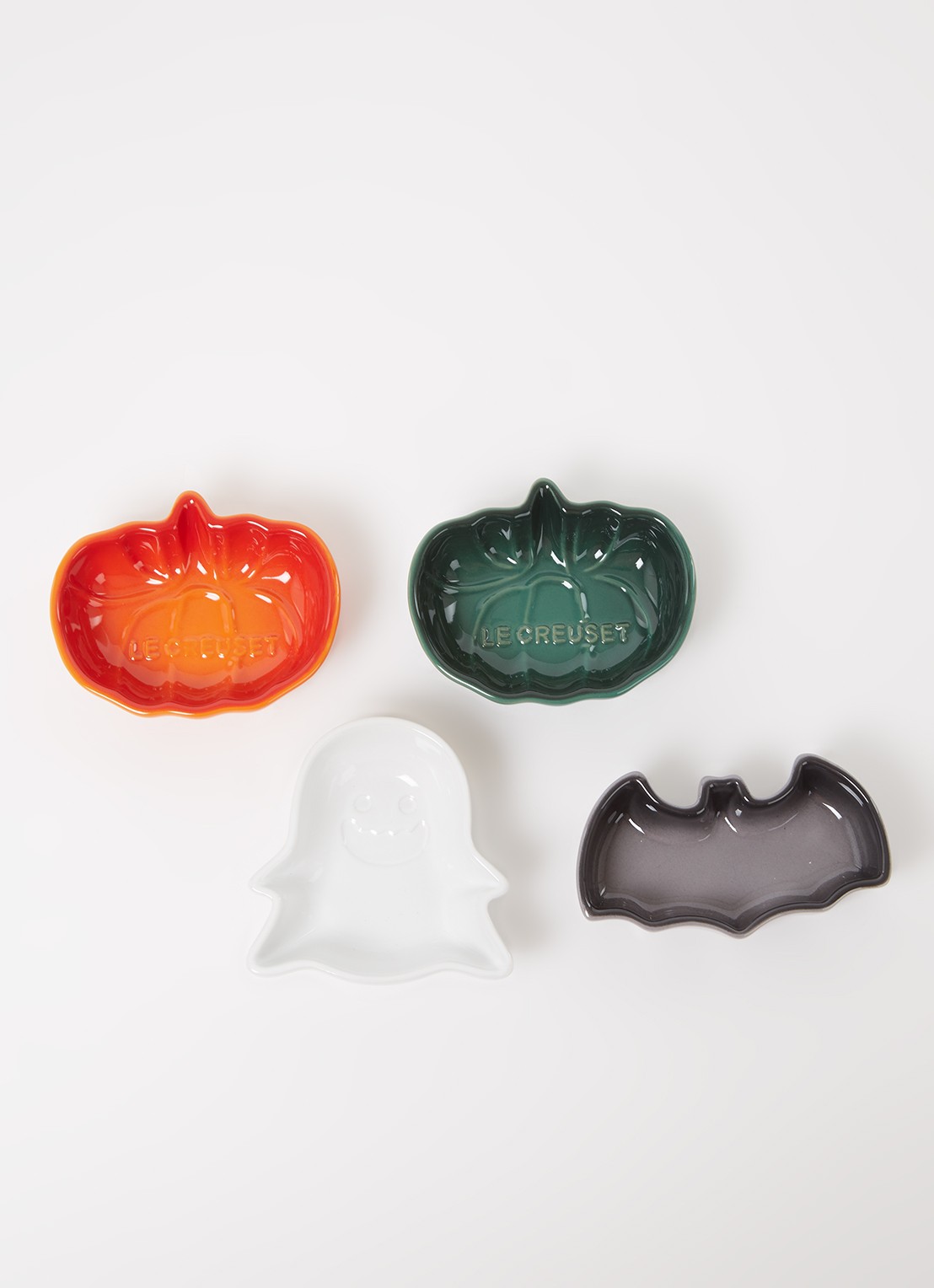 Le Creuset Mini Halloween dipschaal set van 4 - detail multicolor