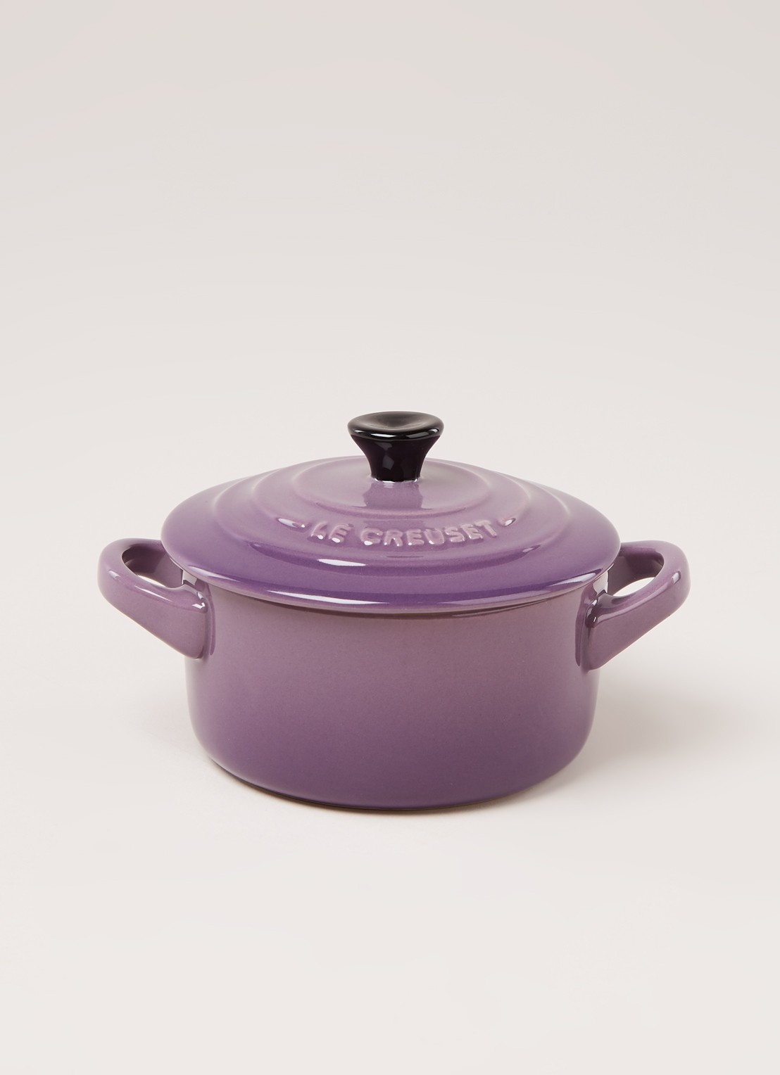 Le Creuset Mini ovenschaal van aardewerk 10 cm - voorkant 2 lila