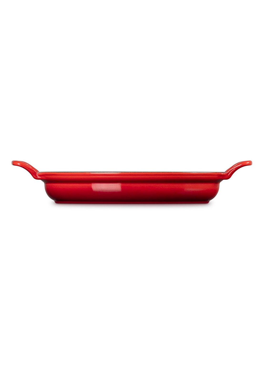 Le Creuset Modern Heritage ovenschaal/braadslede 28 cm - achterkant 3 bordeauxrood