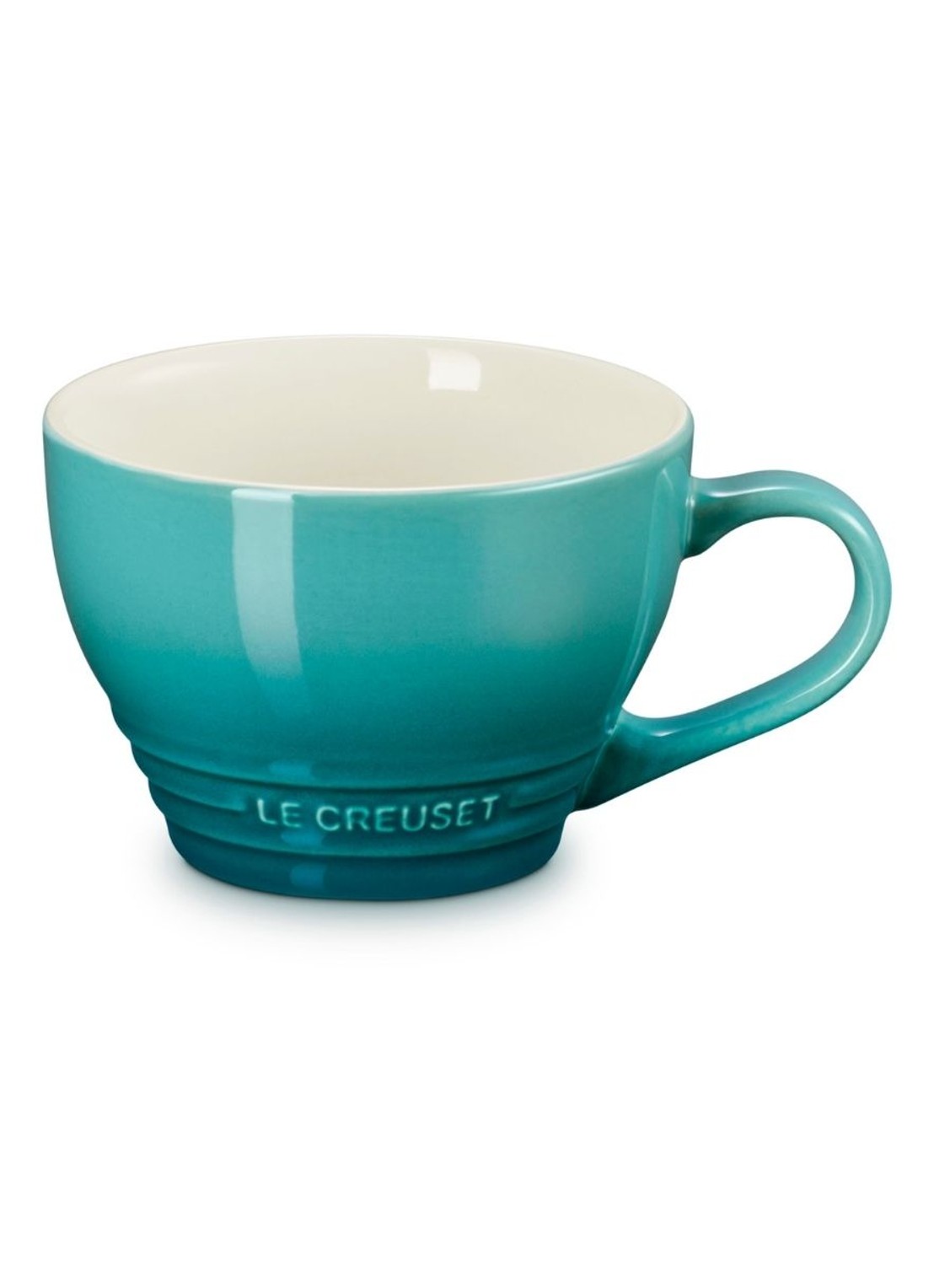 Le Creuset Mok 40 cl - detail blauw