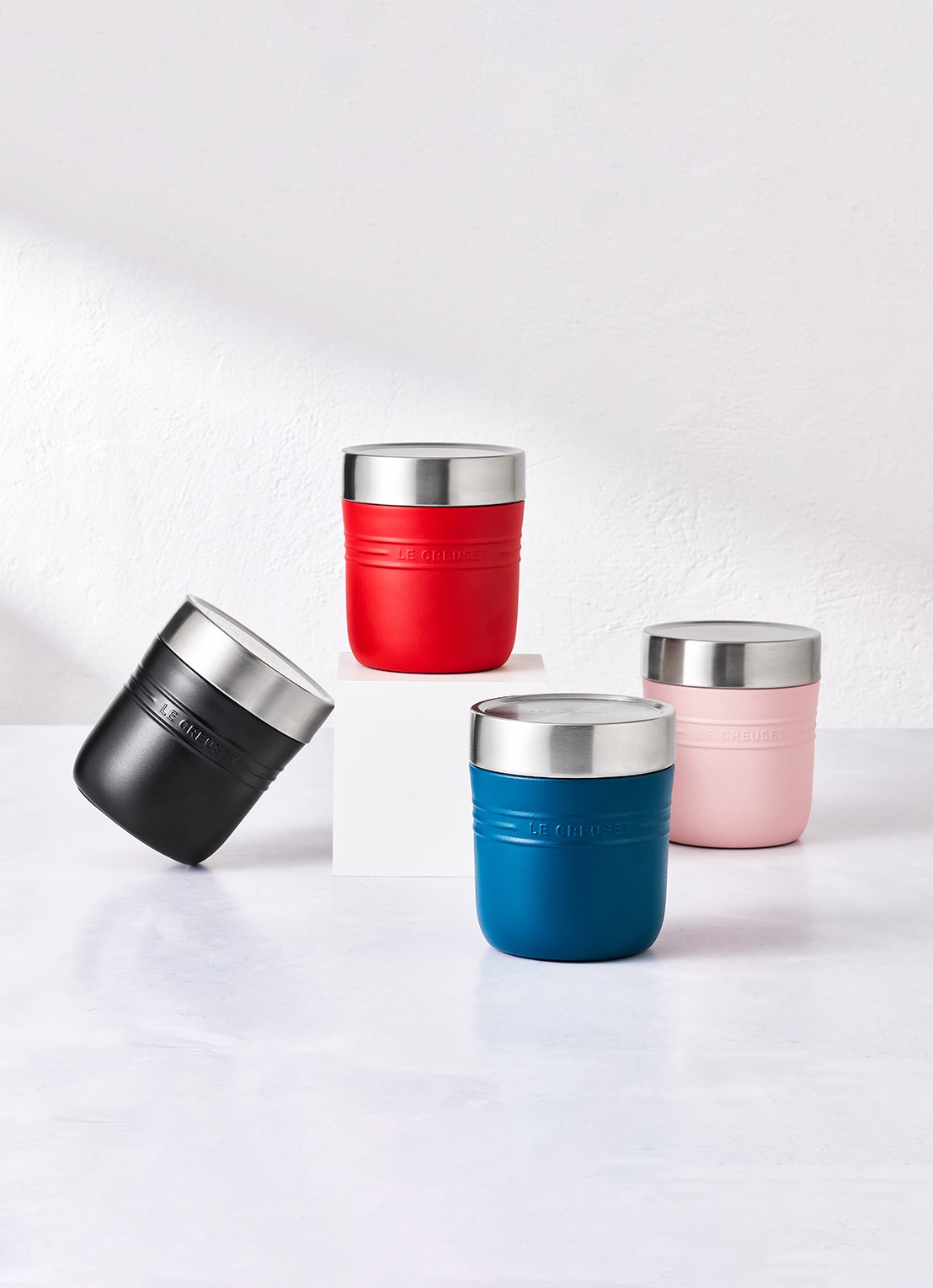 Le Creuset On The Go lunchbeker 0,5 liter - voorkant 7 rood