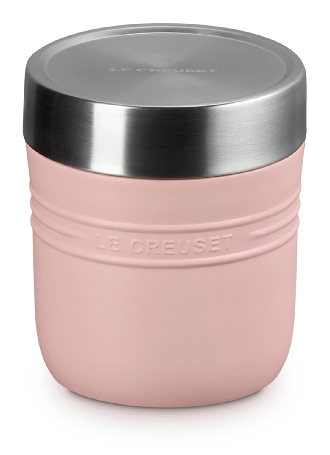 Le Creuset On The Go lunchbeker 0,5 liter - voorkant 6 roze