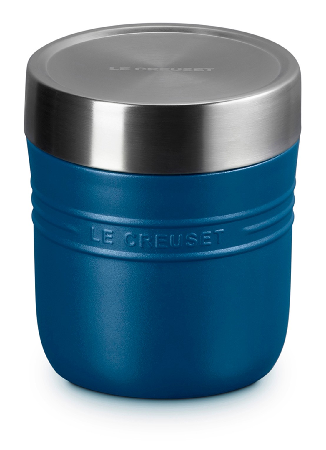 Le Creuset On The Go lunchbeker 0,5 liter - voorkant royalblauw