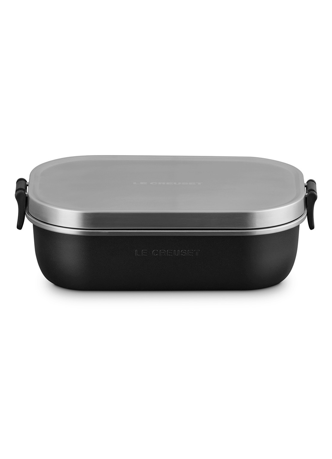 Le Creuset On The Go lunchbox 0,9 liter - voorkant 6 zwart