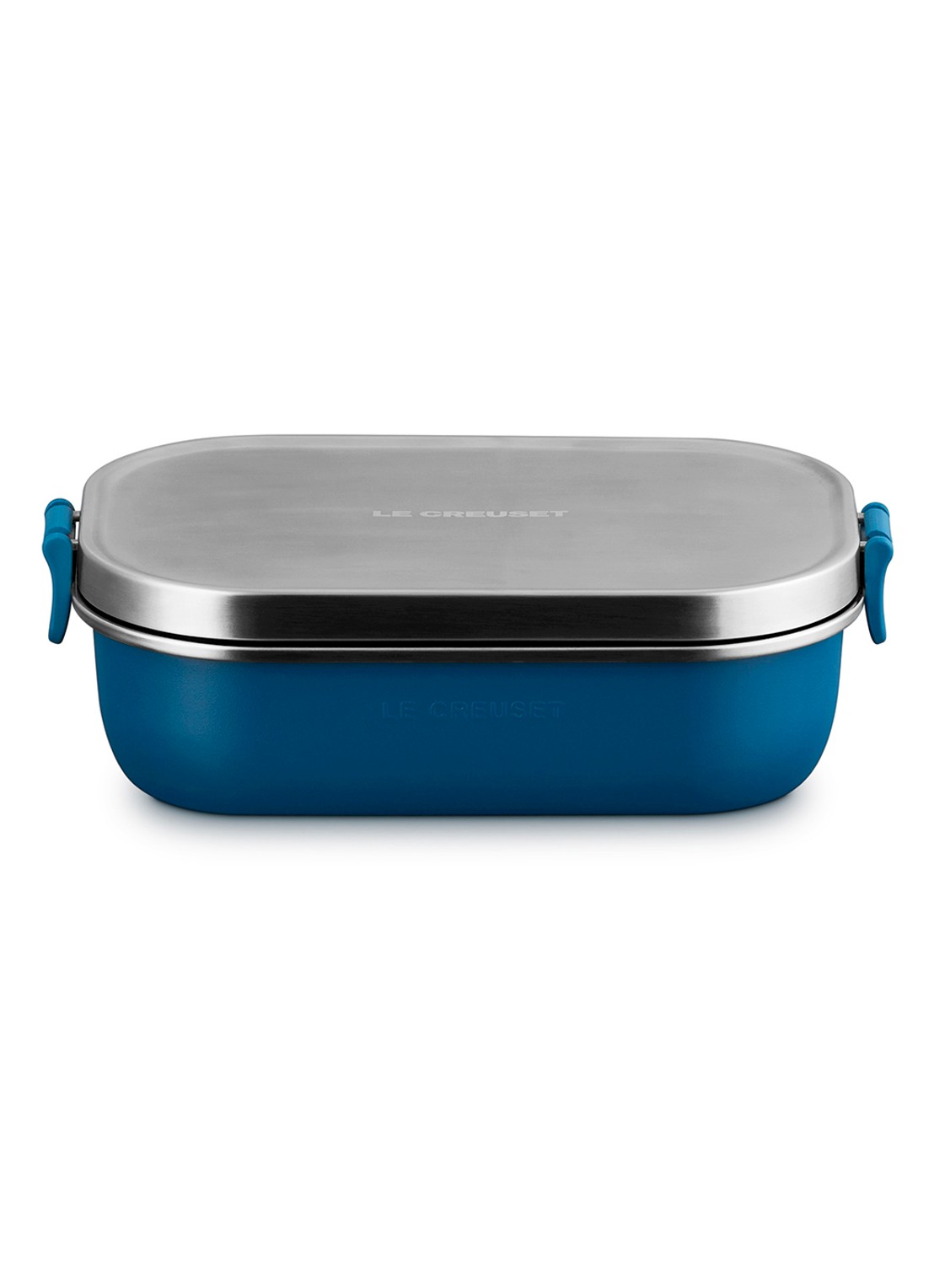 Le Creuset On The Go lunchbox 0,9 liter - voorkant royalblauw