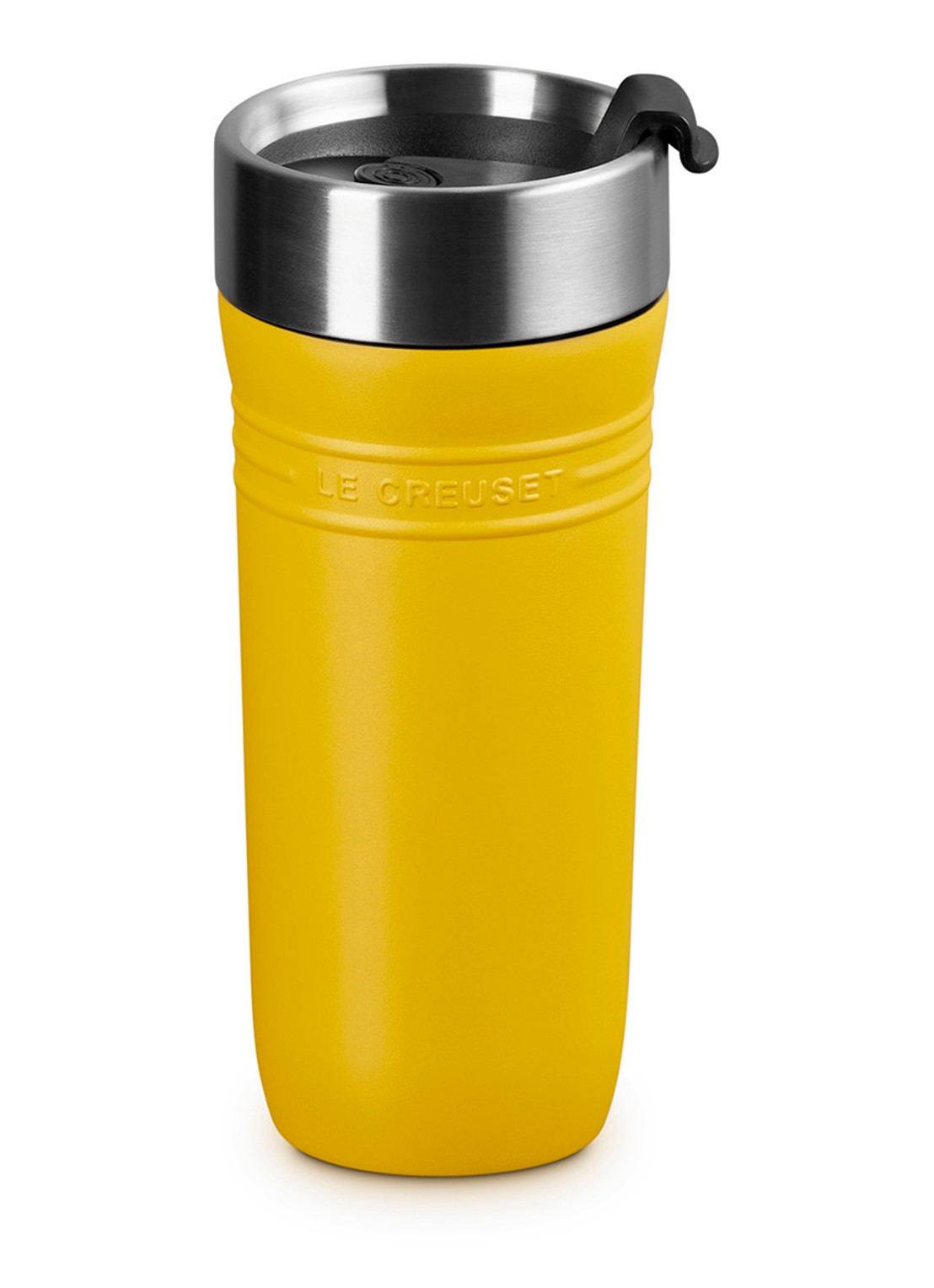 Le Creuset On The Go thermosbeker 0,35 liter - voorkant geel