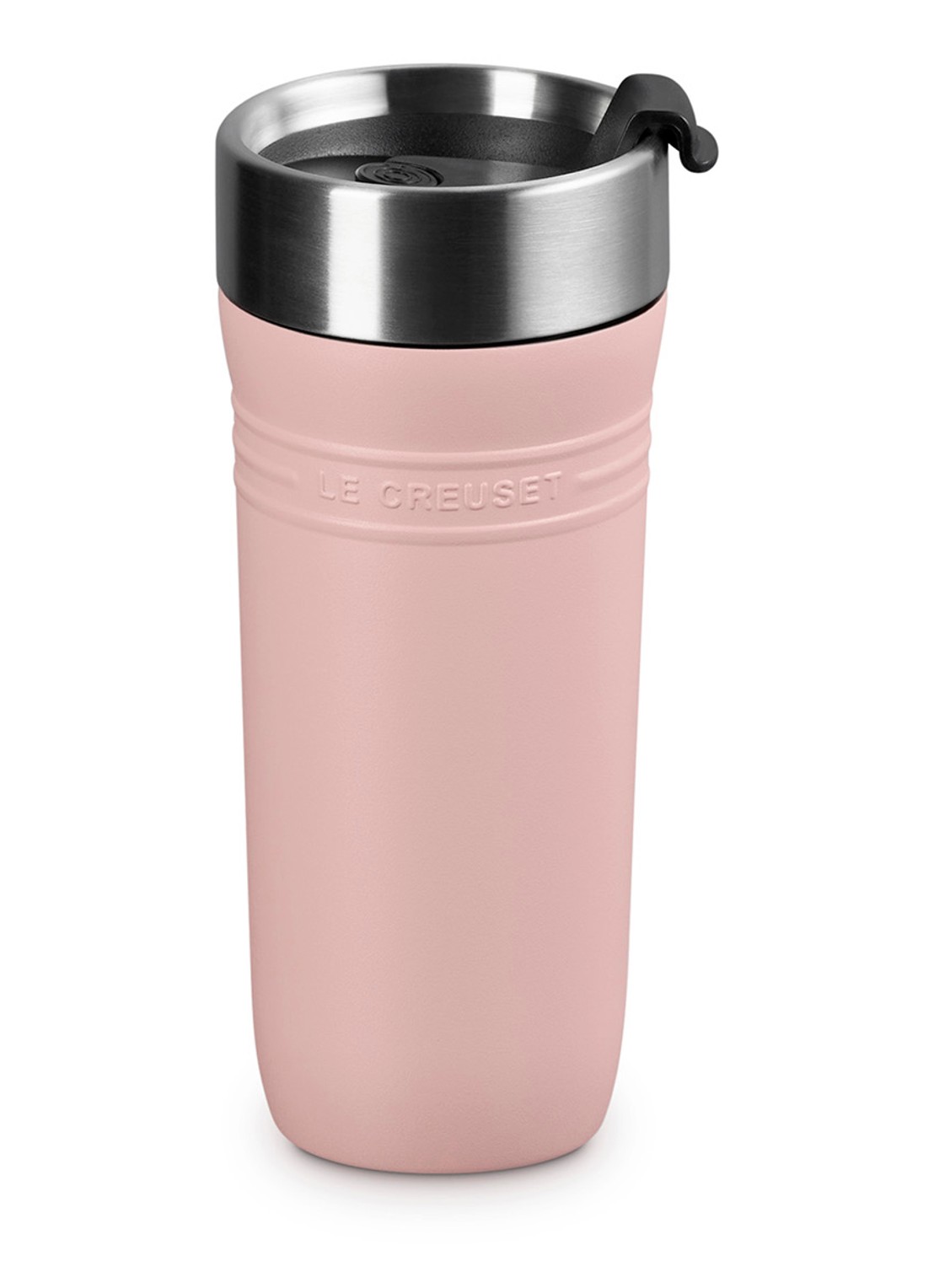 Le Creuset On The Go thermosbeker 0,35 liter - voorkant 6 roze