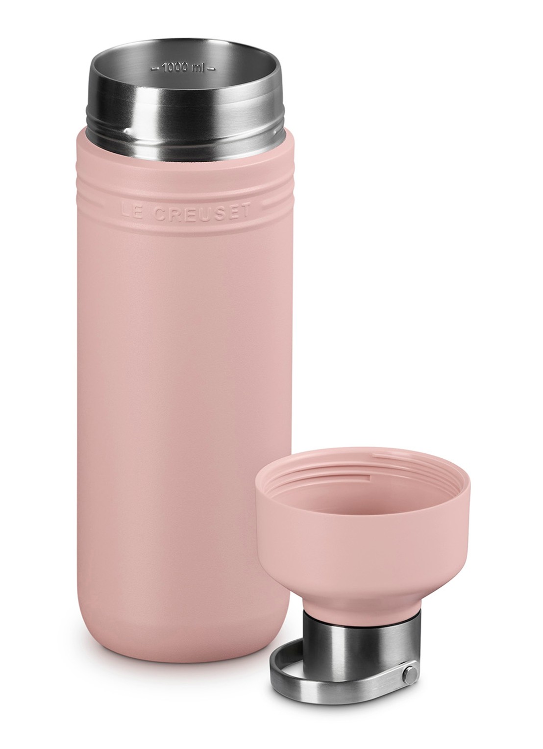Le Creuset On The Go waterfles 1 liter - detail 2 roze