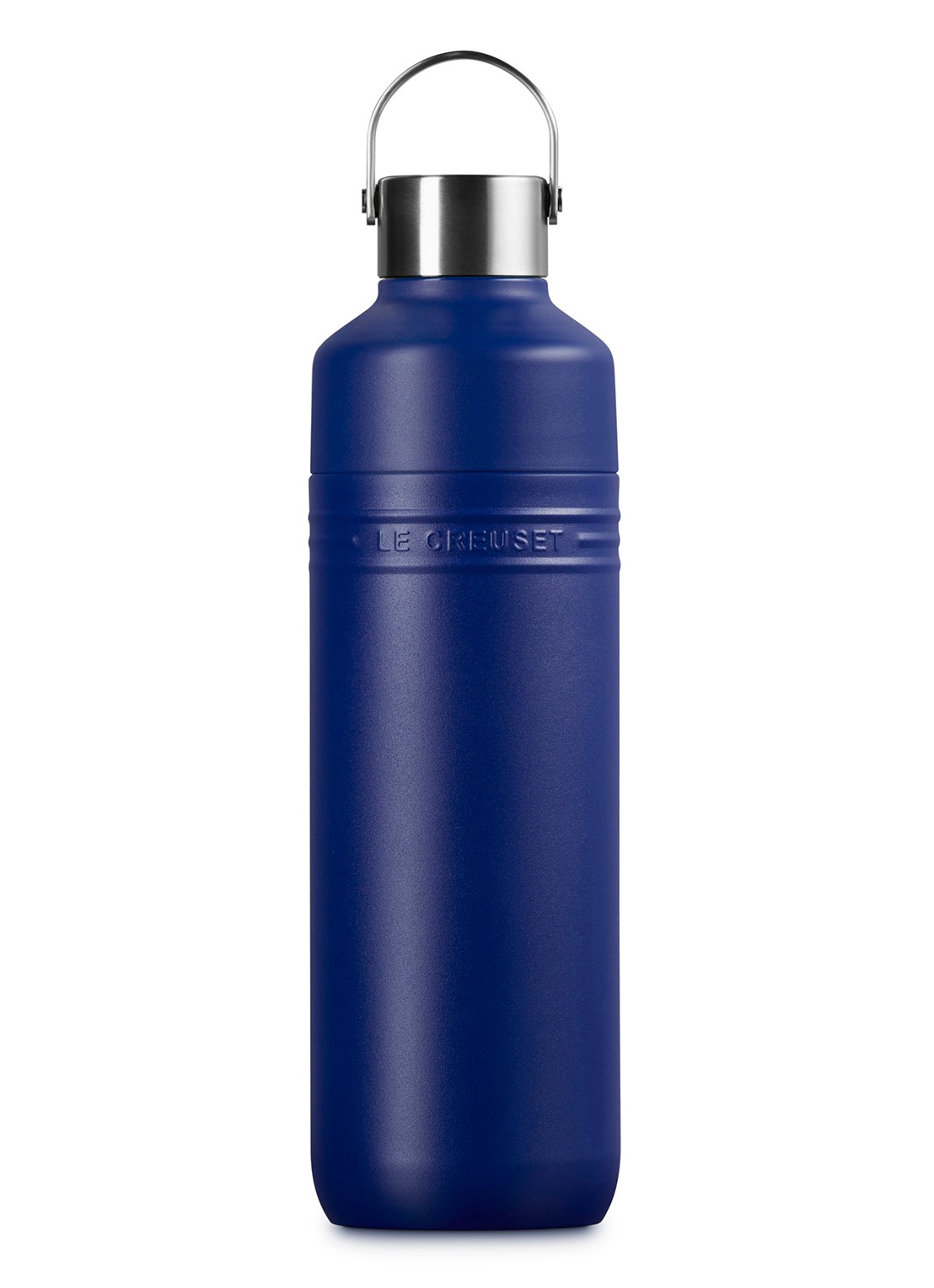 Le Creuset On The Go waterfles 1 liter - voorkant 6 blauw