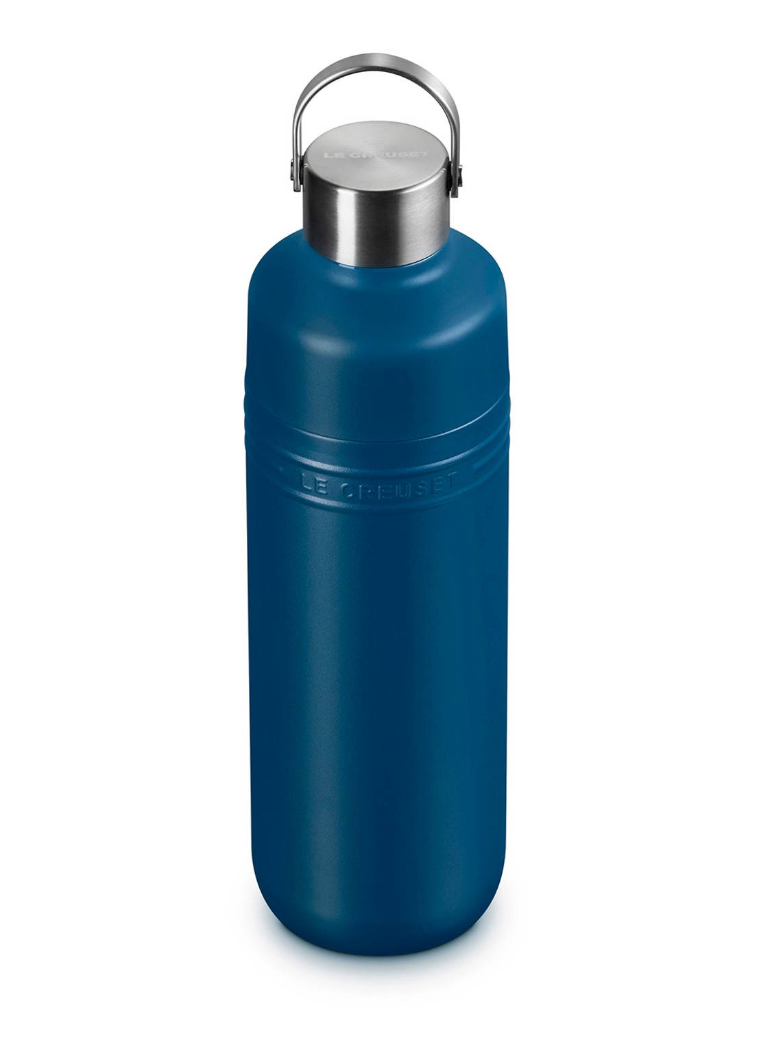 Le Creuset On The Go waterfles 1 liter - detail 2 royalblauw