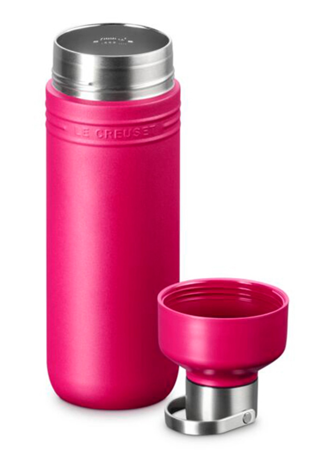 Le Creuset On the Go waterfles 1 liter - achterkant 5 roze