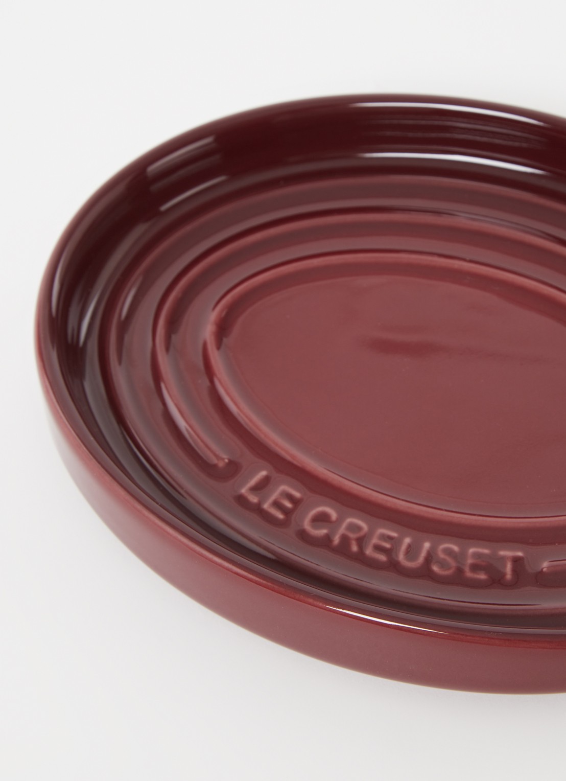 Le Creuset Onderzetter van siliconen 20 cm - voorkant 2 garnet / rood