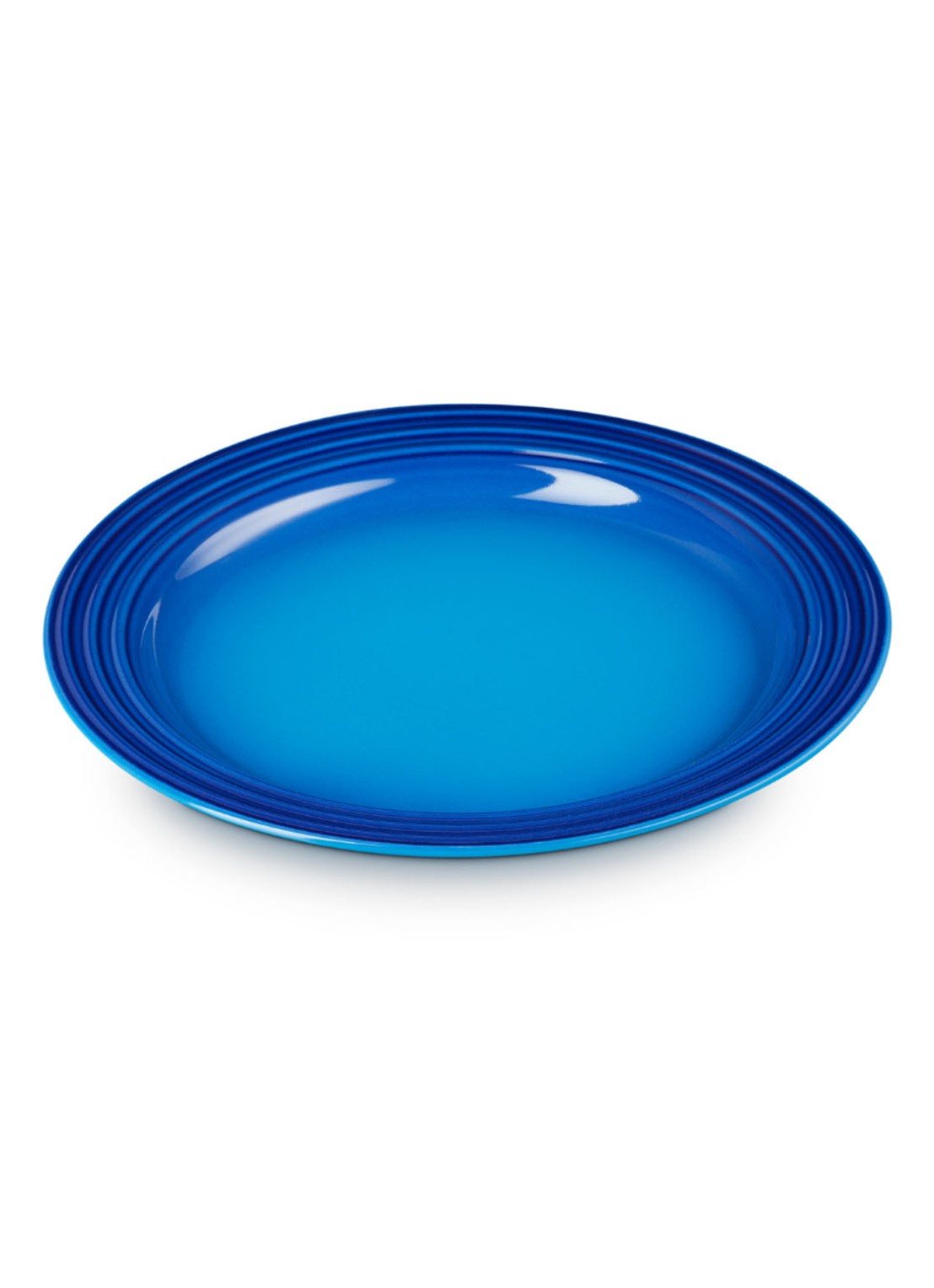 Le Creuset Ontbijtbord 22 cm  - voorkant 4 azure / blauw
