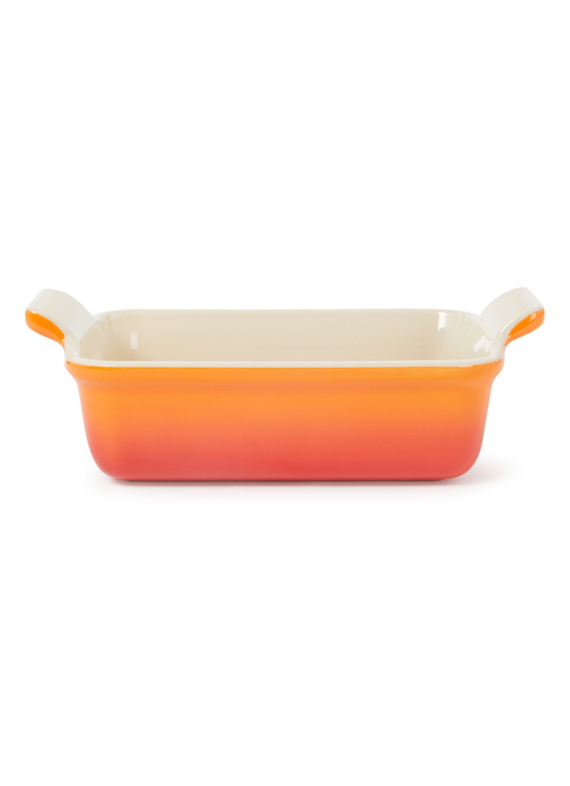 Le Creuset Ovenschaal 25 cm - voorkant oranjerood / oranje