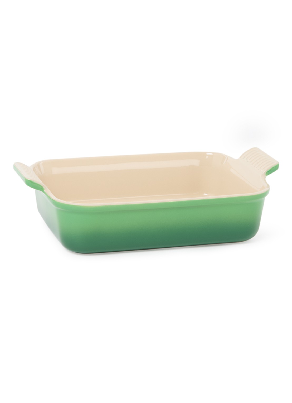Le Creuset Ovenschaal 26 cm - voorkant bamboo / groen