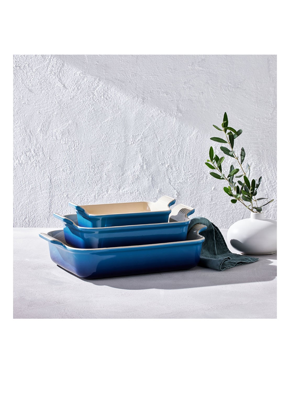 Le Creuset Ovenschaal 26 cm - detail 2 azure / blauw
