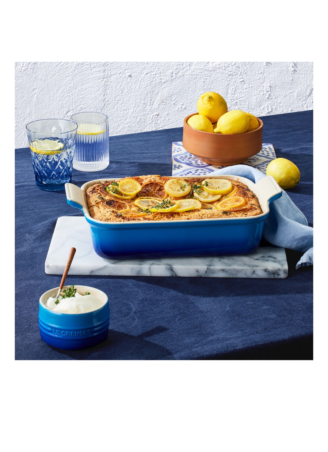 Le Creuset Ovenschaal 26 cm - detail 3 azure / blauw