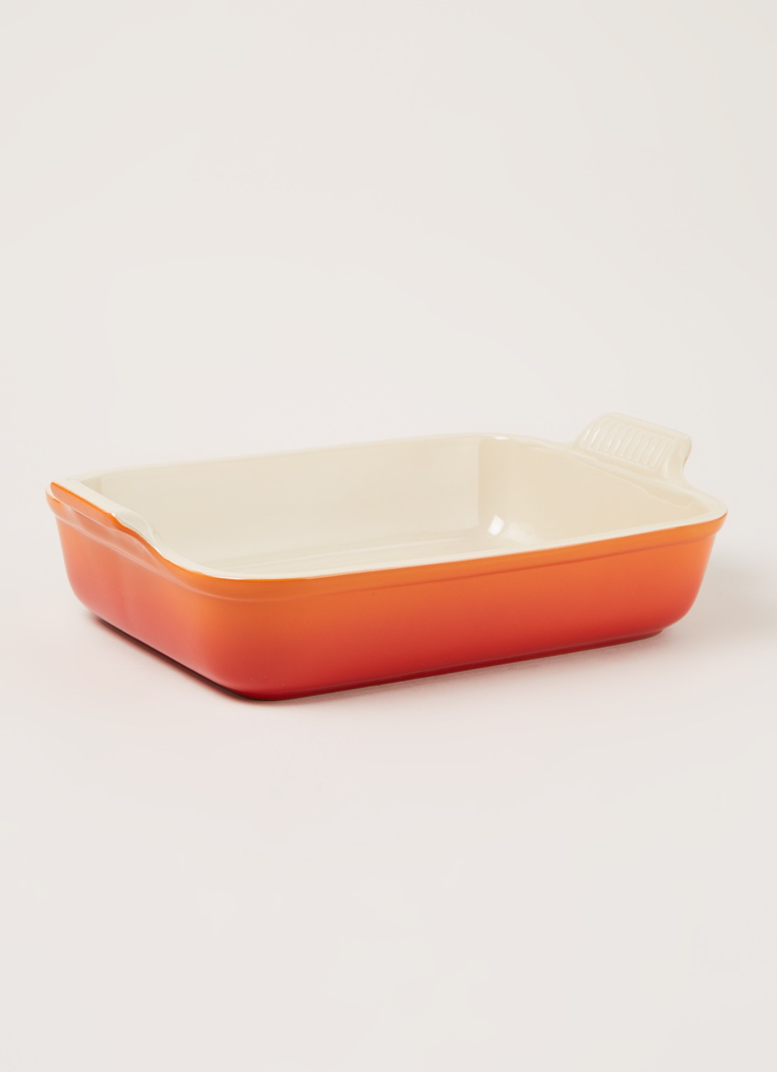 Le Creuset Ovenschaal 32 cm - voorkant 3 oranjerood / oranje