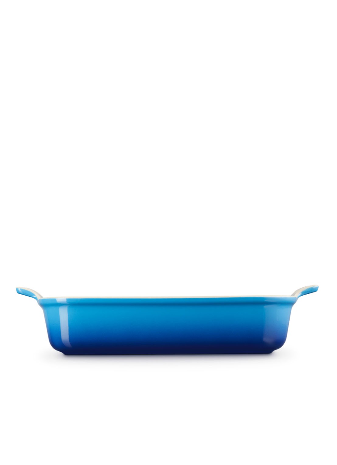 Le Creuset Ovenschaal rechthoekig Azure 32 cm - achterkant 6 azure / blauw