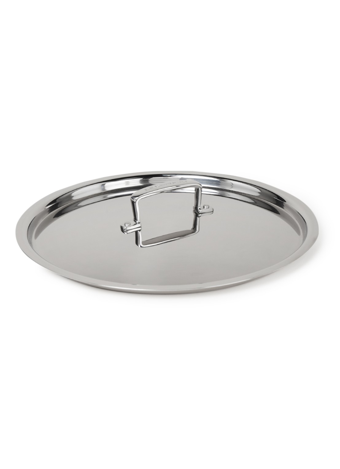 Le Creuset Pannendeksel 28 cm  - voorkant zilver