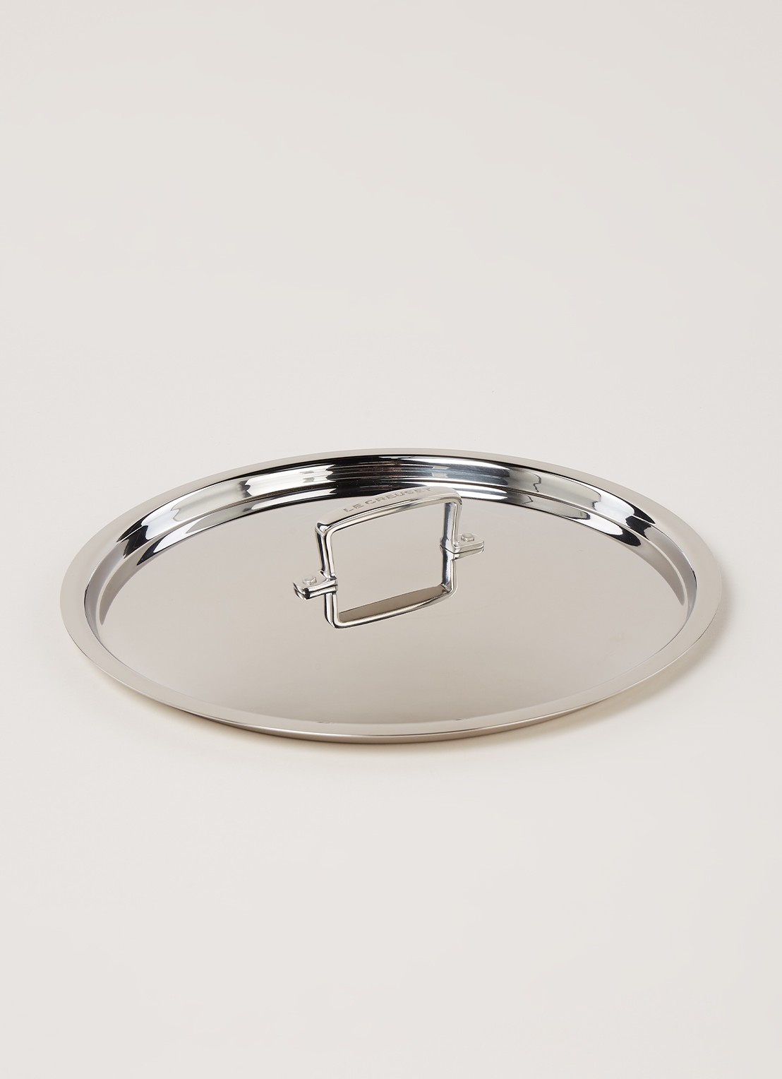 Le Creuset Pannendeksel 30 cm  - voorkant 2 zilver
