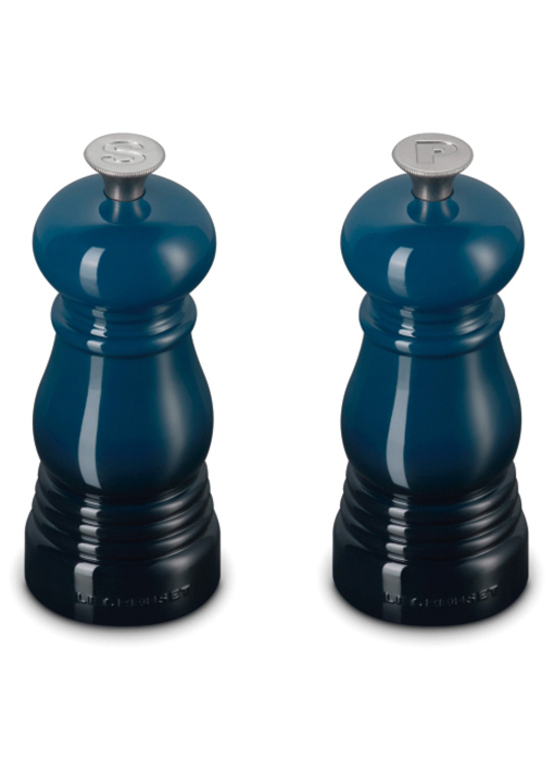 Le Creuset Peper- en zoutmolen 2-delig - voorkant 4 donkerblauw