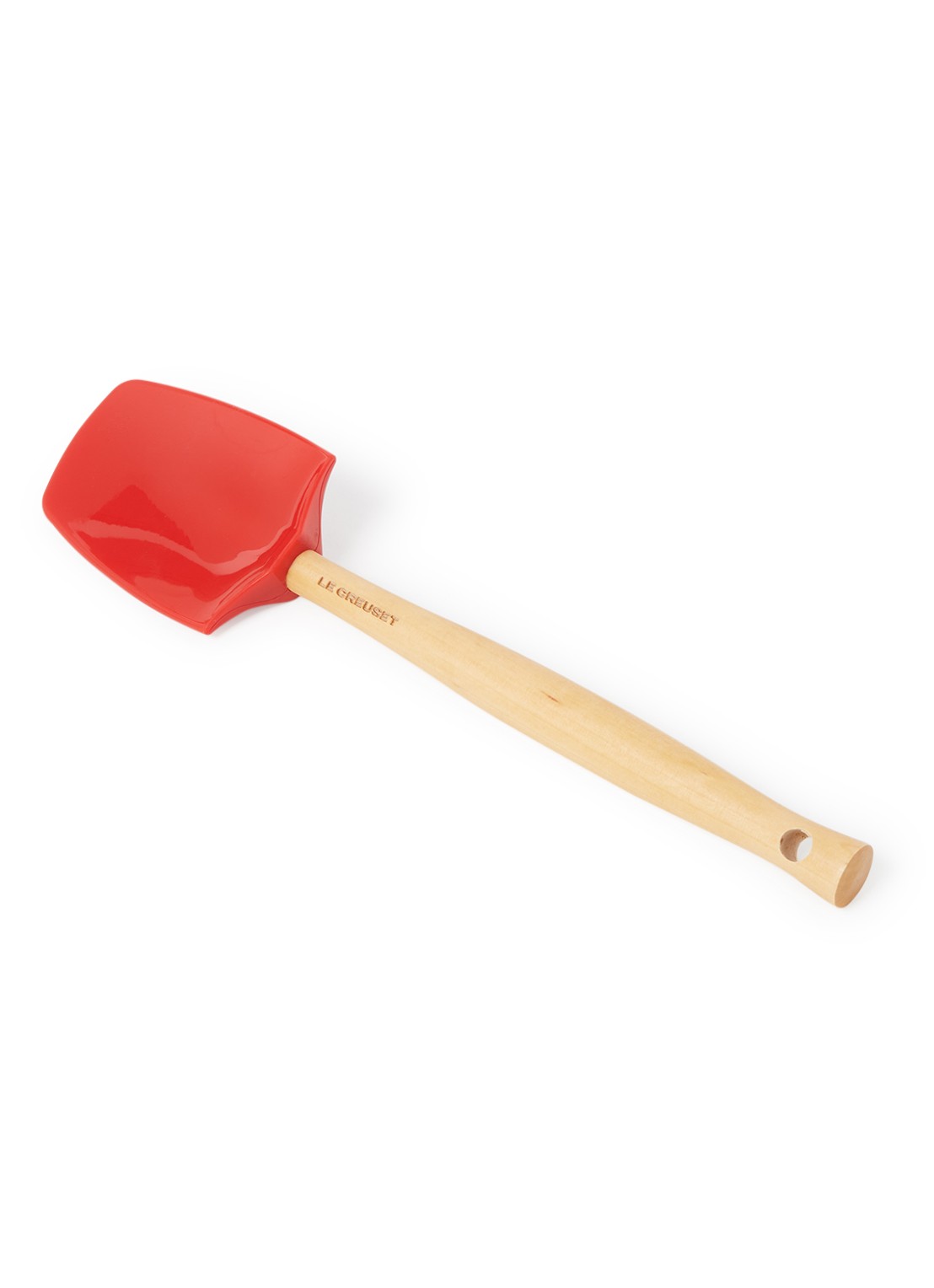 Le Creuset Premium lepelspatel groot 28 cm - voorkant kersenrood / rood